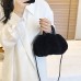 Women's Handbag Crossbody Bag Shoulder Bag Fluffy Bag Faux Fur Christmas Shopping Daily Braided Strap Large Capacity Lightweight Solid Color Patchwork Dark Khaki Light Khaki Black