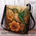 Women's Crossbody Bag Shoulder Bag Fluffy Bag Polyester Outdoor Shopping Daily Print Large Capacity Lightweight Durable Flower Yellow Dark Green Green