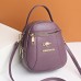 Women's Crossbody Bag Shoulder Bag Mobile Phone Bag PU Leather Outdoor Daily Holiday Zipper Large Capacity Waterproof Lightweight Solid Color Black Red Purple