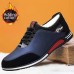 Men's Sneakers Casual Shoes Retro Walking Casual Daily Leather Comfortable Booties / Ankle Boots Loafer Black Blue Spring Fall