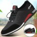 Men's Sneakers Casual Shoes Retro Walking Casual Daily Leather Comfortable Booties / Ankle Boots Loafer Black Blue Spring Fall