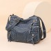 Women's Crossbody Bag Shoulder Bag Hobo Bag PU Leather Outdoor Daily Holiday Zipper Large Capacity Waterproof Lightweight Solid Color Black Gold Lake blue Black