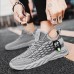 Men's Sneakers Flyknit Shoes Running Walking Sporty Casual Outdoor Daily Mesh Breathable Comfortable Slip Resistant Lace-up Black White Grey Summer