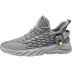 Men's Sneakers Flyknit Shoes Running Walking Sporty Casual Outdoor Daily Mesh Breathable Comfortable Slip Resistant Lace-up Black White Grey Summer