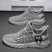 Men's Sneakers Flyknit Shoes Running Walking Sporty Casual Outdoor Daily Mesh Breathable Comfortable Slip Resistant Lace-up Black White Grey Summer