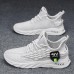 Men's Sneakers Flyknit Shoes Running Walking Sporty Casual Outdoor Daily Mesh Breathable Comfortable Slip Resistant Lace-up Black White Grey Summer