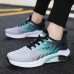 Men's Sneakers Flyknit Shoes Running Casual Daily Tissage Volant Breathable Lace-up Blue Green Summer Spring