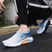 Men's Sneakers Flyknit Shoes Running Casual Daily Tissage Volant Breathable Lace-up Blue Green Summer Spring