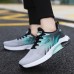 Men's Sneakers Flyknit Shoes Running Casual Daily Tissage Volant Breathable Lace-up Blue Green Summer Spring