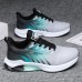 Men's Sneakers Flyknit Shoes Running Casual Daily Tissage Volant Breathable Lace-up Blue Green Summer Spring