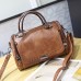 Women's Handbag Crossbody Bag Satchel Messenger Bag Boston Bag PU Leather Daily Holiday Pendant Zipper Adjustable Large Capacity Waterproof Solid Color Black Brown Green