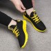 Men's Trainers Athletic Shoes Sneakers Comfort Shoes Work Sneakers Running Basketball Walking Sporty Casual Athletic Canvas Mid-Calf Boots Lace-up White Yellow Red Winter