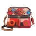 Women's Crossbody Bag Shoulder Bag Mobile Phone Bag Dome Bag Cowhide Daily Holiday Zipper Flower Large Capacity Waterproof Durable Patchwork Flower Folk Hengcai vertical color letter color lychee