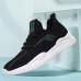 Men's Sneakers Casual Shoes Sporty Look Flyknit Shoes Running Walking Sporty Casual Outdoor Daily Knit Tissage Volant Breathable Height Increasing Lace-up Black Grey Black Green Color Block Spring