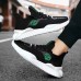 Men's Sneakers Casual Shoes Sporty Look Flyknit Shoes Running Walking Sporty Casual Outdoor Daily Knit Tissage Volant Breathable Height Increasing Lace-up Black Grey Black Green Color Block Spring