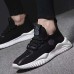 Men's Sneakers Casual Shoes Sporty Look Flyknit Shoes Running Walking Sporty Casual Outdoor Daily Knit Tissage Volant Breathable Height Increasing Lace-up Black Grey Black Green Color Block Spring