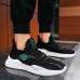 Men's Sneakers Casual Shoes Sporty Look Flyknit Shoes Running Walking Sporty Casual Outdoor Daily Knit Tissage Volant Breathable Height Increasing Lace-up Black Grey Black Green Color Block Spring