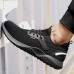 Men's Sneakers Work Shoes Safety Shoes Lightweight Plus Size Safety Shoes Stainless Steel Tissage Volant Breathable Non-slipping Wear Proof Black Spring & Summer