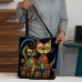 Women's Tote Shoulder Bag Canvas Tote Bag Oxford Cloth Shopping Holiday Print Large Capacity Foldable Lightweight Cat 3D Cat A Cat B Cat C