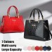 Women's Handbag Crossbody Bag Shoulder Bag Boston Bag PU Leather Office Daily Holiday Zipper Large Capacity Durable Multi Carry Solid Color Crocodile Wine Red Earthy yellow Black