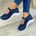 Women's Sneakers Plus Size Slip-on Sneakers White Shoes Outdoor Daily Color Block Solid Colored Summer Wedge Heel Round Toe Sporty Classic Casual Walking Mesh Magic Tape Black White Dusty Rose