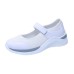 Women's Sneakers Plus Size Slip-on Sneakers White Shoes Outdoor Daily Color Block Solid Colored Summer Wedge Heel Round Toe Sporty Classic Casual Walking Mesh Magic Tape Black White Dusty Rose