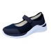 Women's Sneakers Plus Size Slip-on Sneakers White Shoes Outdoor Daily Color Block Solid Colored Summer Wedge Heel Round Toe Sporty Classic Casual Walking Mesh Magic Tape Black White Dusty Rose