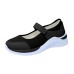 Women's Sneakers Plus Size Slip-on Sneakers White Shoes Outdoor Daily Color Block Solid Colored Summer Wedge Heel Round Toe Sporty Classic Casual Walking Mesh Magic Tape Black White Dusty Rose