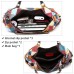 Women's Handbag Crossbody Bag Boston Bag Cowhide Daily Holiday Rivet Zipper Large Capacity Durable Color Block Patchwork Rainbow