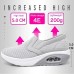 Women's Sneakers Slip-Ons Wedge Heels Plus Size Height Increasing Shoes Outdoor Daily Solid Color Flat Heel Round Toe Fashion Comfort Minimalism Walking Mesh Loafer Black White Purple