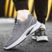 Men's Sneakers Sporty Look Flyknit Shoes Comfort Shoes Sporty Casual Outdoor Daily Tissage Volant Breathable Comfortable Slip Resistant Lace-up Red Blue Gray Color Block Summer Spring