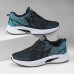 Men's Sneakers Sporty Look Flyknit Shoes Comfort Shoes Sporty Casual Outdoor Daily Tissage Volant Breathable Comfortable Slip Resistant Lace-up Red Blue Gray Color Block Summer Spring