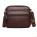 Men's Crossbody Bag Shoulder Bag Messenger Bag Cowhide Outdoor Daily Zipper Large Capacity Waterproof Lightweight Solid Color 0510 style four 0510 style two 0510 style five