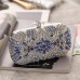 Women's Clutch Evening Bag Acrylic Alloy Party Rhinestone Crystals Rhinestone Silver