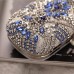 Women's Clutch Evening Bag Acrylic Alloy Party Rhinestone Crystals Rhinestone Silver