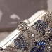 Women's Clutch Evening Bag Acrylic Alloy Party Rhinestone Crystals Rhinestone Silver