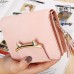 Women's Wallet Credit Card Holder Wallet PU Leather Shopping Daily Tassel Zipper Large Capacity Waterproof Lightweight Solid Color Cat Light Pink bean paste color Black