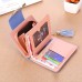 Women's Wallet Credit Card Holder Wallet PU Leather Shopping Daily Tassel Zipper Large Capacity Waterproof Lightweight Solid Color Cat Light Pink bean paste color Black