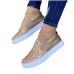 Women's Sneakers Bling Bling Shoes Plus Size Slip-on Sneakers Daily Sequin Flat Heel Round Toe Casual Glitter Loafer Black Golden Brown