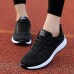 Women's Sneakers Running Shoes Athletic Non-slip Flyknit Cushioning Breathable Lightweight Soft Running Jogging Rubber Knit Summer Spring Black White Pink Black White