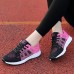 Women's Sneakers Running Shoes Athletic Non-slip Flyknit Cushioning Breathable Lightweight Soft Running Jogging Rubber Knit Summer Spring Black White Pink Black White