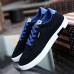 Men's Sneakers Casual Shoes Comfort Shoes Walking Vintage Sporty Casual Outdoor Home Daily Suede Breathable Lace-up Black Blue Spring Fall