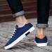 Men's Sneakers Casual Shoes Comfort Shoes Walking Vintage Sporty Casual Outdoor Home Daily Suede Breathable Lace-up Black Blue Spring Fall