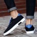 Men's Sneakers Casual Shoes Comfort Shoes Walking Vintage Sporty Casual Outdoor Home Daily Suede Breathable Lace-up Black Blue Spring Fall