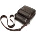 Men's Crossbody Bag Fanny Pack Belt Bag Cowhide Office Daily Zipper Solid Color Coffee