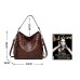 Women's Crossbody Bag Tote Shoulder Bag Hobo Bag PU Leather Outdoor Daily Holiday Zipper Large Capacity Waterproof Durable Solid Color Brown spot Date red Black