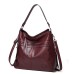 Women's Crossbody Bag Tote Shoulder Bag Hobo Bag PU Leather Outdoor Daily Holiday Zipper Large Capacity Waterproof Durable Solid Color Brown spot Date red Black