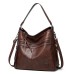 Women's Crossbody Bag Tote Shoulder Bag Hobo Bag PU Leather Outdoor Daily Holiday Zipper Large Capacity Waterproof Durable Solid Color Brown spot Date red Black