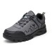 Men's Sneakers Mountaineer Shoes Breathable Wearable Lightweight Comfortable Hiking Running Round Toe Rubber Leatherette Spring Fall Black Brown