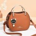 Women's Handbag Crossbody Bag Shoulder Bag PU Leather Daily Pendant Solid Color naturals Black Pink